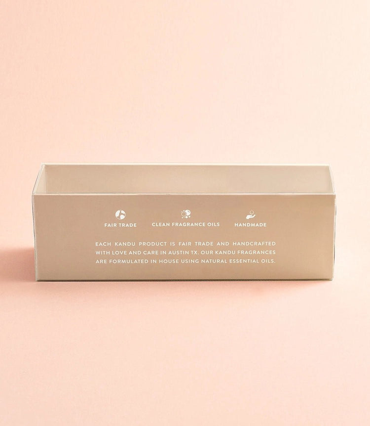 Amber Sandalwood Room Spray and Candle Gift Set - Saltbox Sash