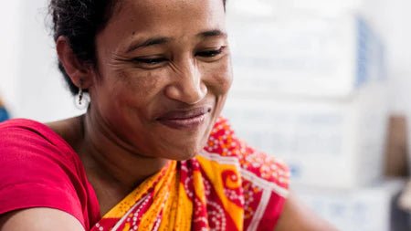 Baadal Blockprint Table Runner - Saltbox Sash