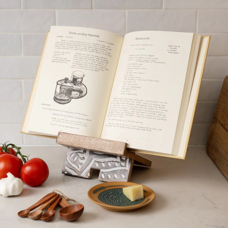 Desi Cookbook/Tablet Stand - Saltbox Sash