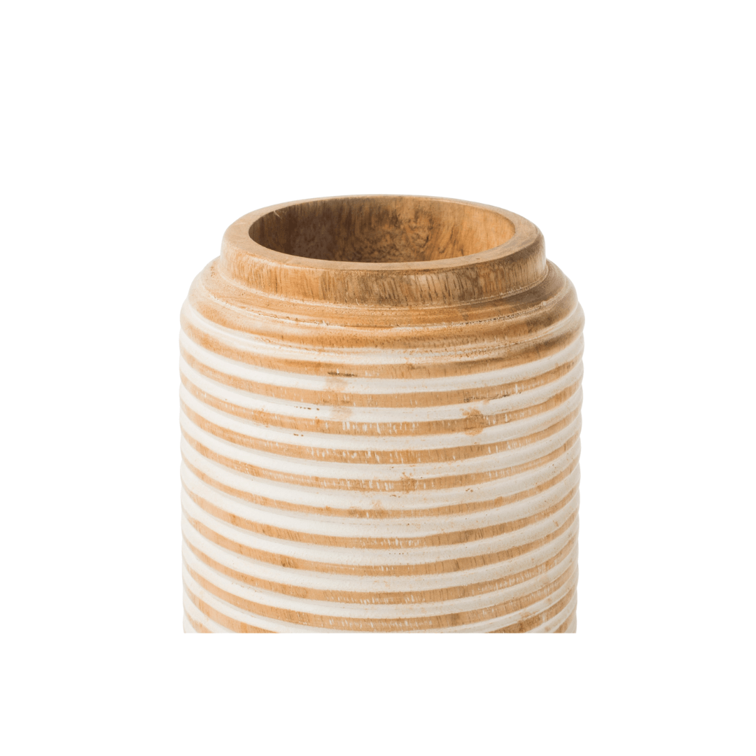 Etchra Mango Wood Vase - Saltbox Sash
