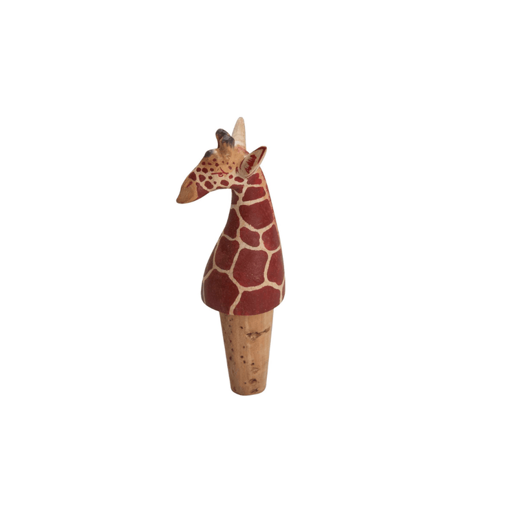 Giraffe Bottle Stopper - Saltbox Sash