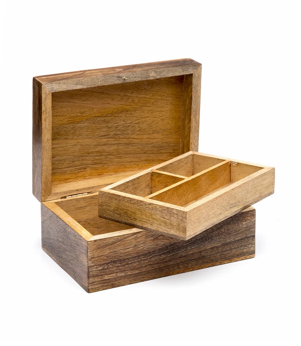 Indukala Moon Phase Jewelry Box With Tray - Saltbox Sash