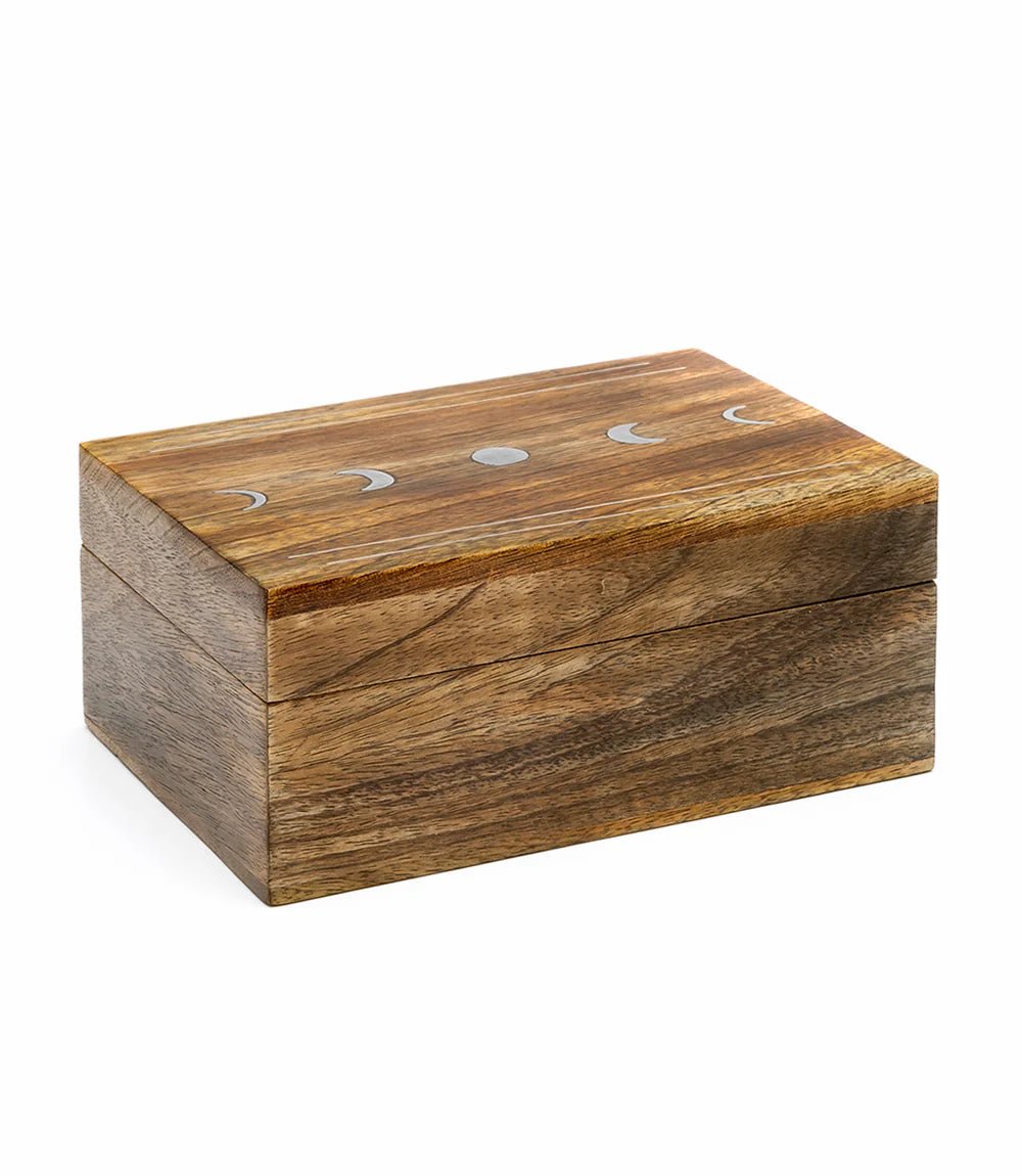 Indukala Moon Phase Jewelry Box With Tray - Saltbox Sash