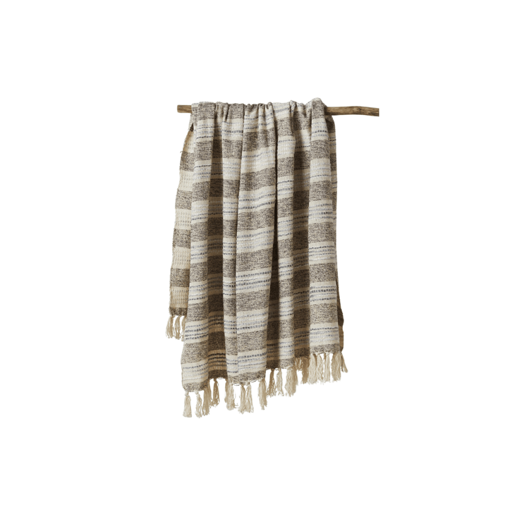 Jasmitt Throw Blanket - Natural - Saltbox Sash