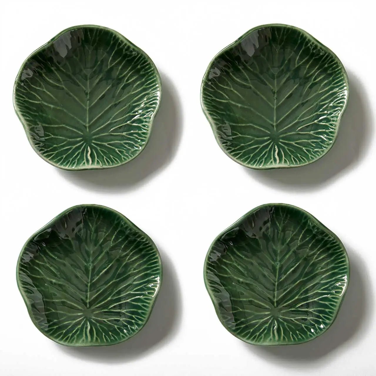 Lotus Leaf Ceramic Appetizer Plate - Saltbox Sash