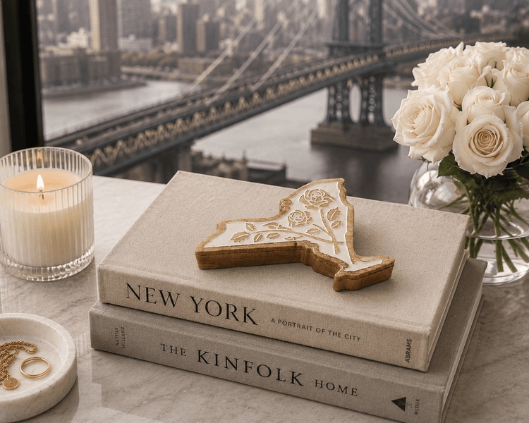 New York Rose Keepsake Box - Saltbox Sash