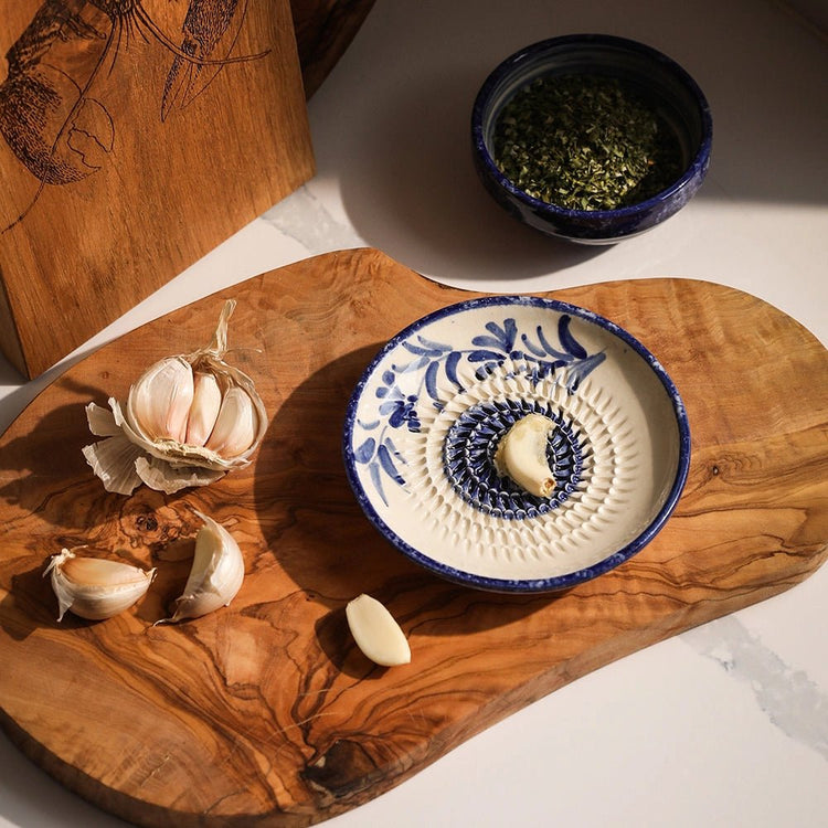 Olive Branch Ceramic Garlic Grater - Saltbox Sash