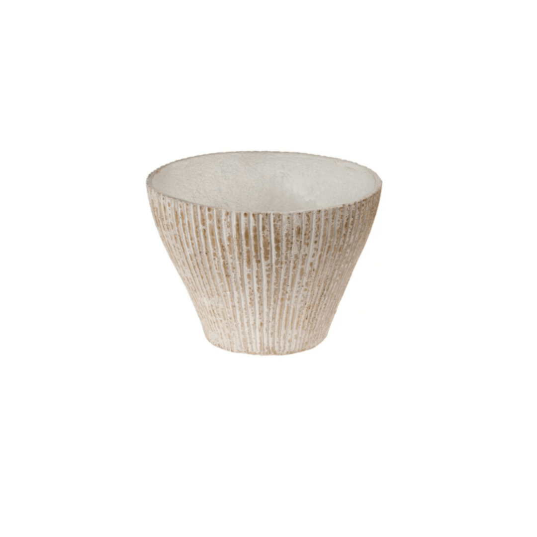 Santorini Paper Mache Bowl - Saltbox Sash