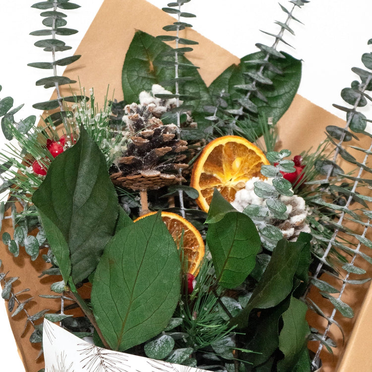 Snowy Woods Bouquet - Saltbox Sash