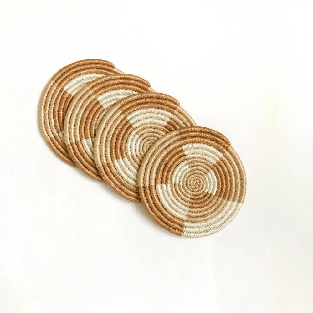 Staccato Hand Woven Coaster Set - Saltbox Sash