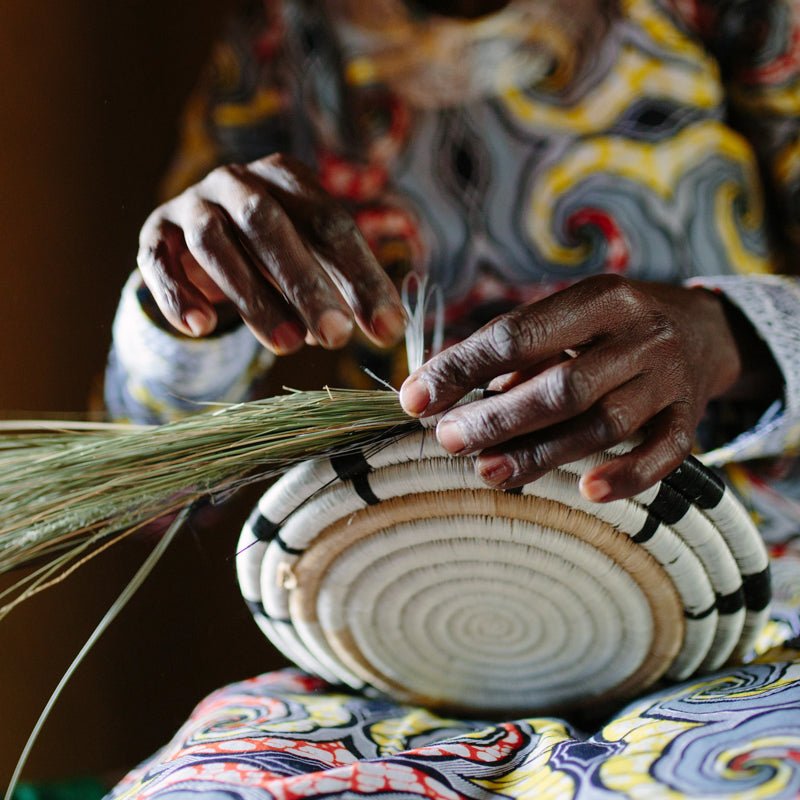Staccato Hand Woven Coaster Set - Saltbox Sash