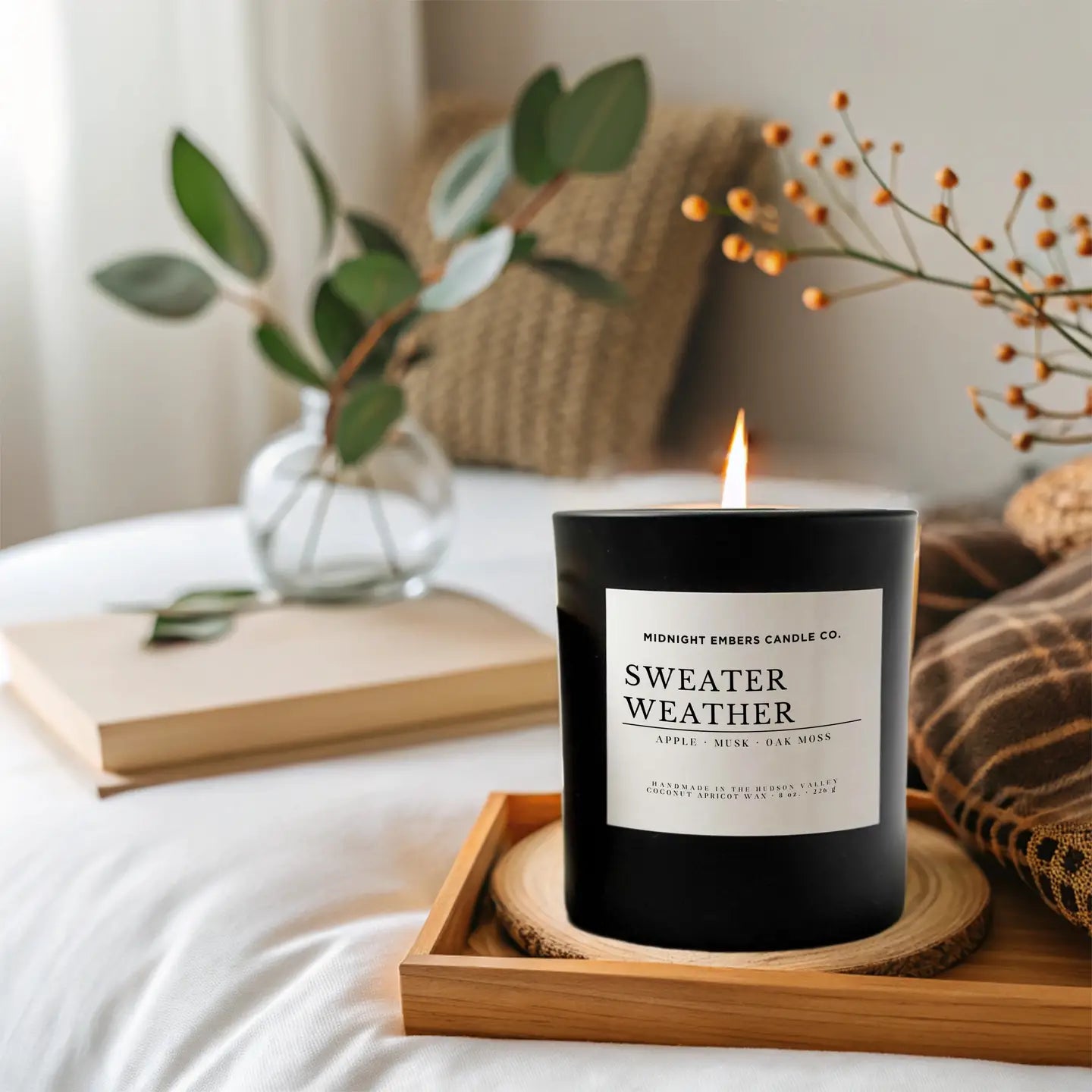 Sweater Weather Candle - Saltbox Sash