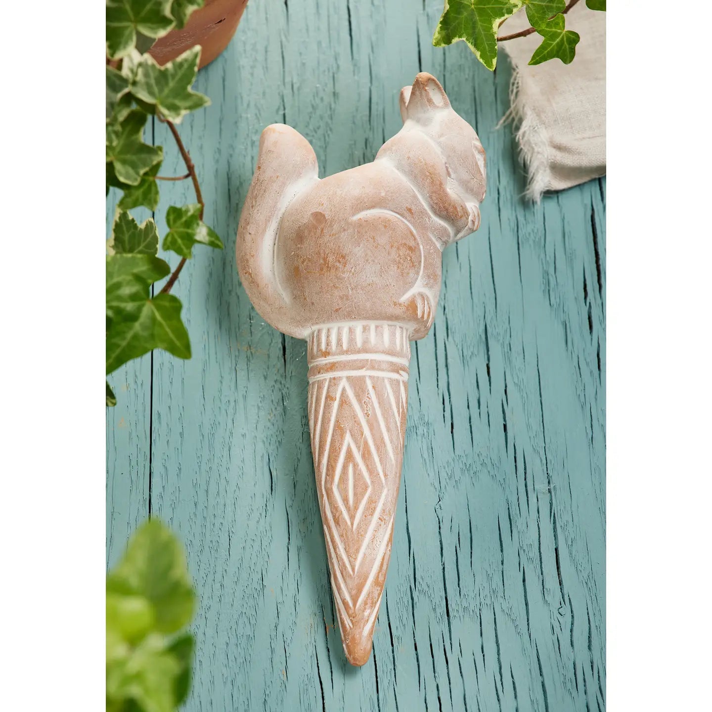 Terracotta Squirrel Plant Watering Spike - Saltbox Sash