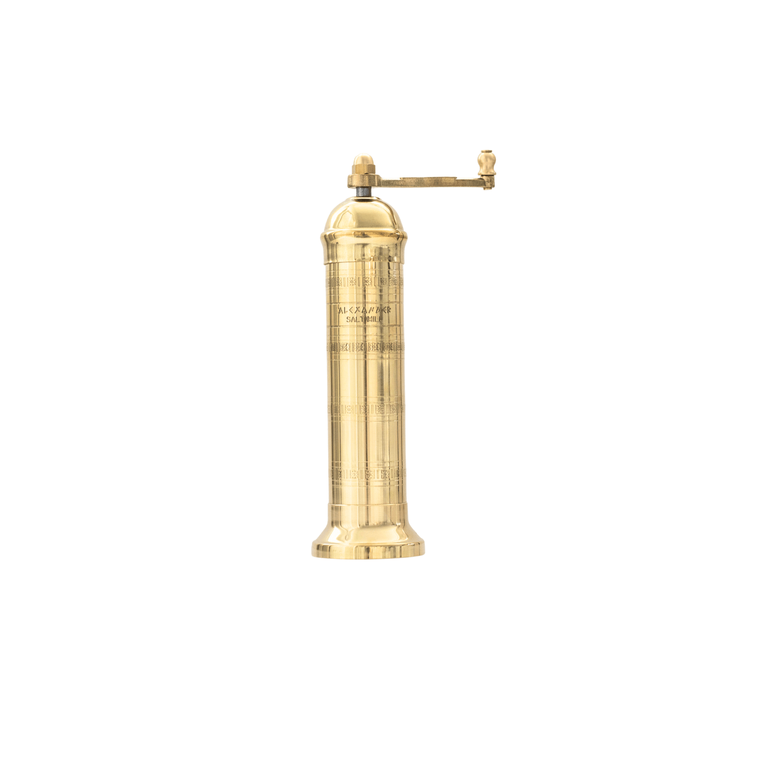 The Original Brass Salt Mill 8" - Saltbox Sash