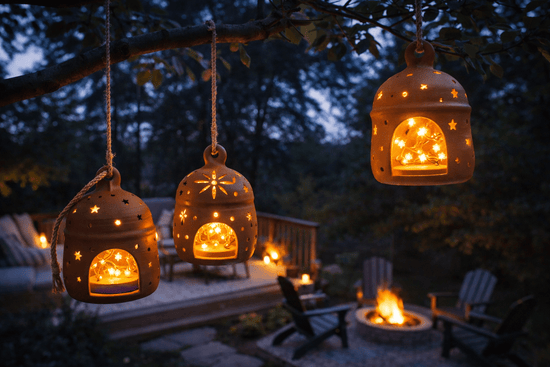 Traditional Ceramic Lantern - Saltbox Sash