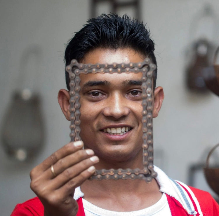 Tree of Life Bike Chain Trivet - Saltbox Sash