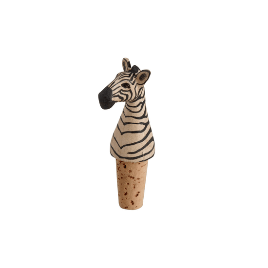 Zebra Bottle Stopper - Saltbox Sash