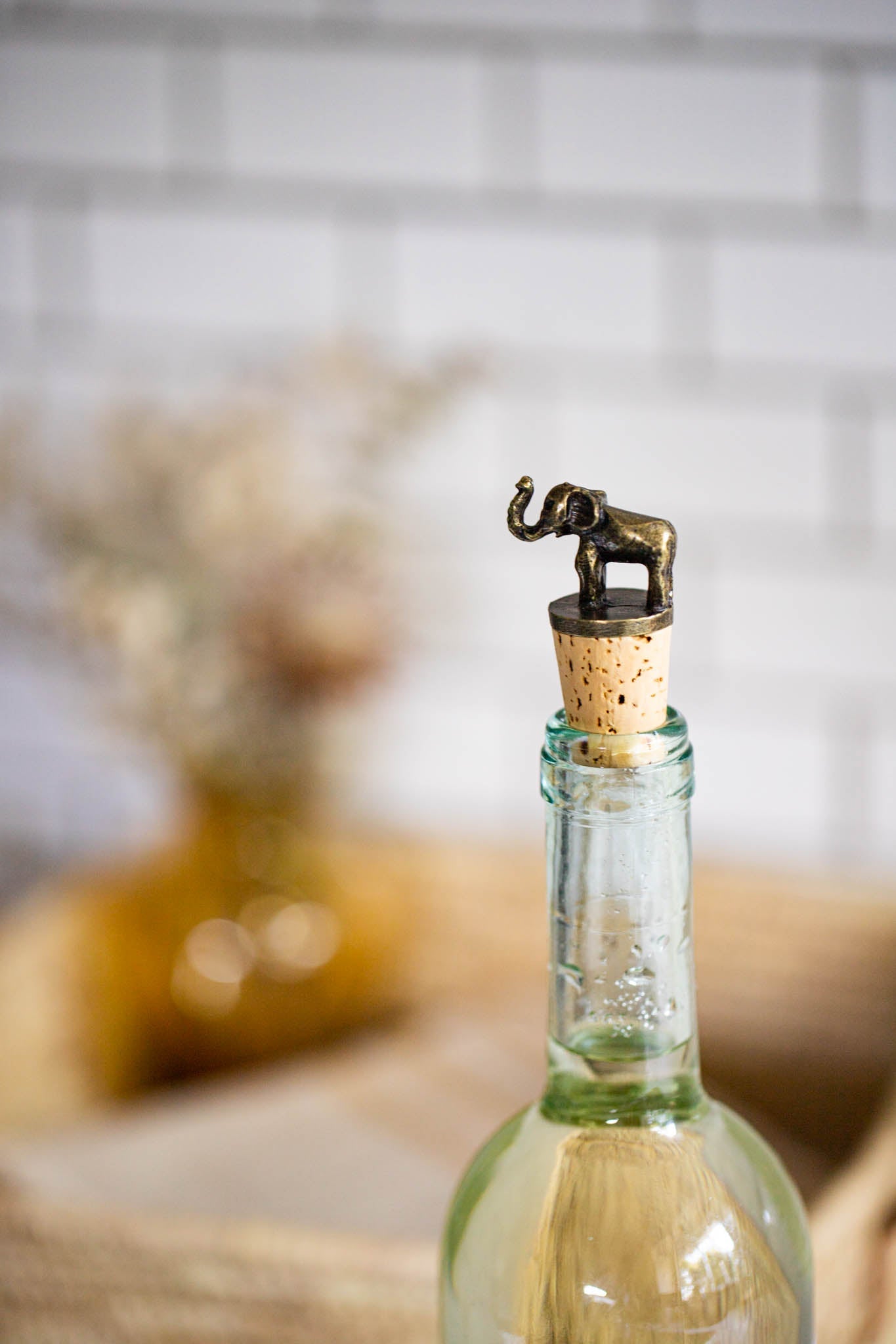 Elephant Bottle Stopper - Saltbox Sash