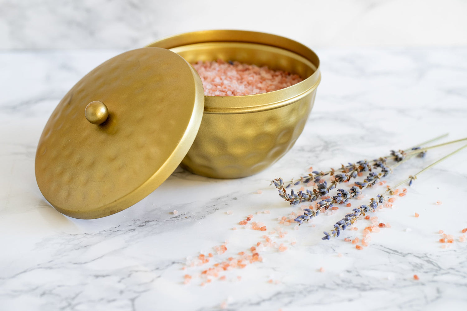 Hammered Brass Canister - Saltbox Sash