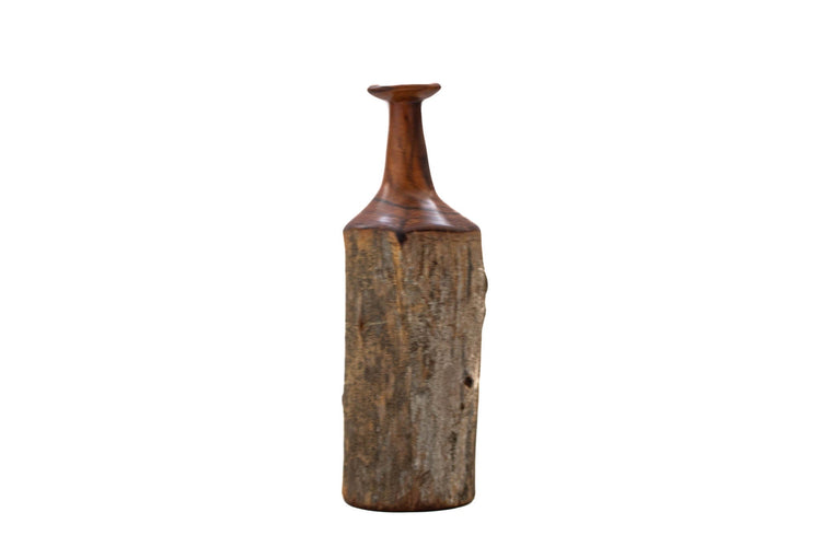 Hand-Carved Sandalwood Bottle - Medium - Saltbox Sash