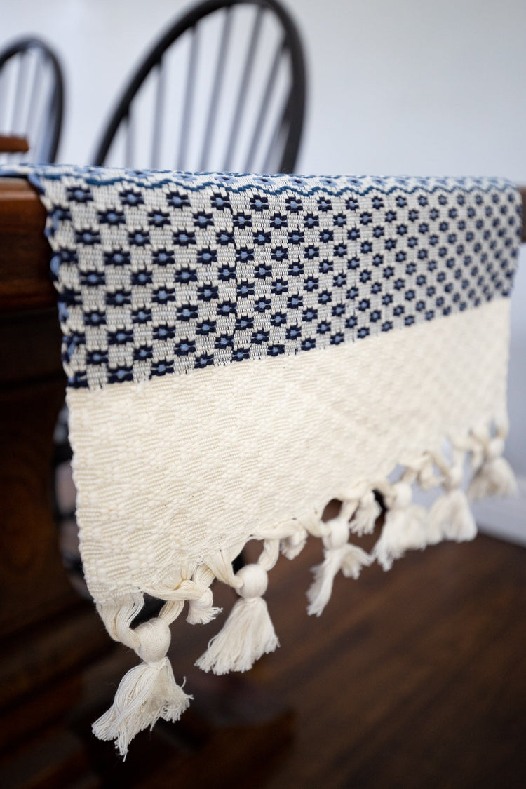 Handwoven Cotton Table Runner - Saltbox Sash