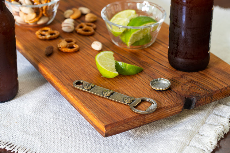 Hearts Brass Bottle Opener - Saltbox Sash