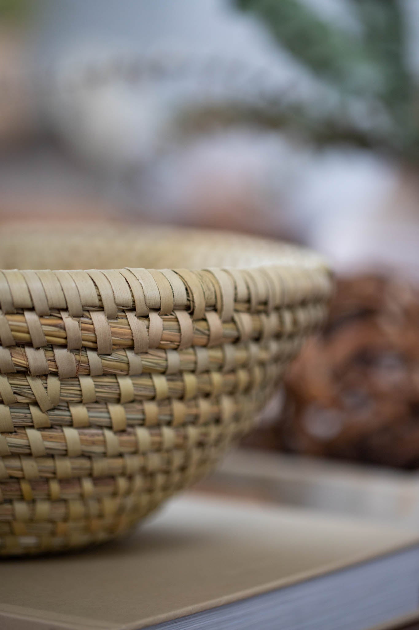 Kaisa Grass Basket Bowl - Saltbox Sash