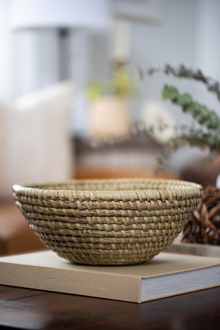 Kaisa Grass Basket Bowl - Saltbox Sash