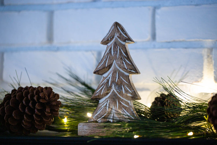 Rustic Winter Pine Trees - Set of 3 - Saltbox Sash