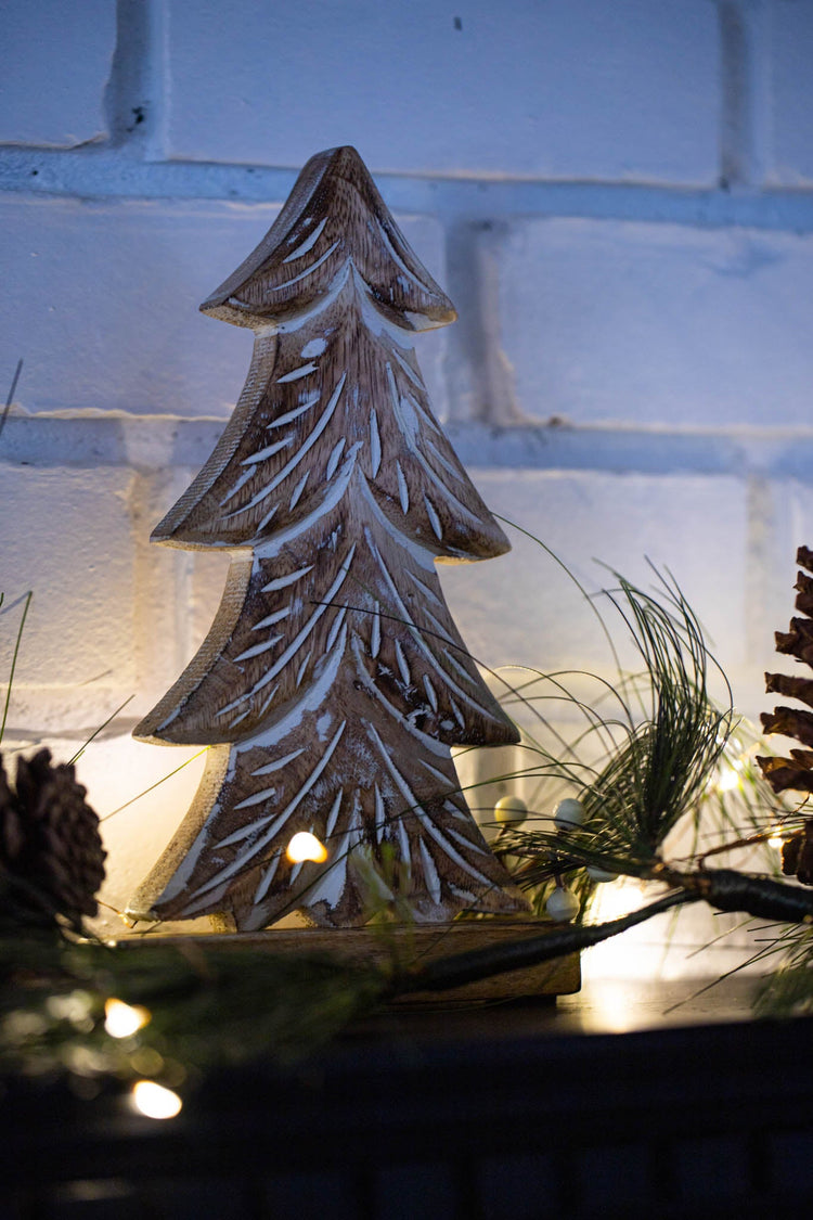 Rustic Winter Pine Trees - Set of 3 - Saltbox Sash