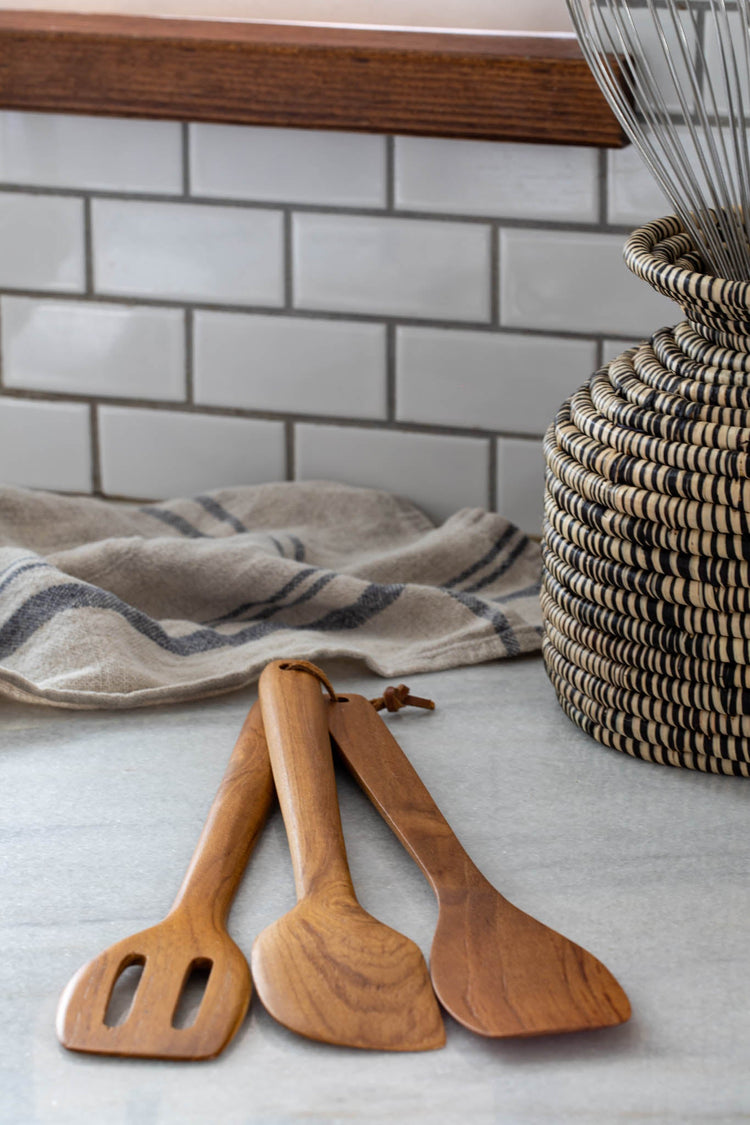 Teak Utensils Set - Saltbox Sash