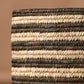 Brown Striped Palm Leaf Basket 17"