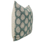 Betal Leaf Block Print Pillow - 14 x 14