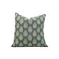 Betal Leaf Block Print Pillow - 14 x 14