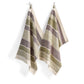 Sage Striped Cotton Handwoven Kitchen Towel