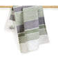 Sage Striped Cotton Handwoven Kitchen Towel