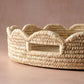 Seba Scalloped Palm Leaf Tray