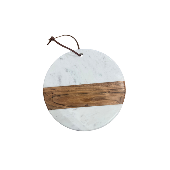 Marble & Acacia Wood Charcuterie Board