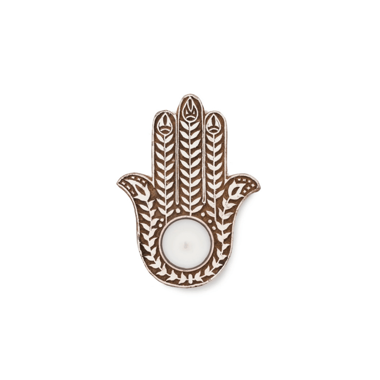 Aashiyana Hamsa Tea Light Candle Holder - Saltbox Sash