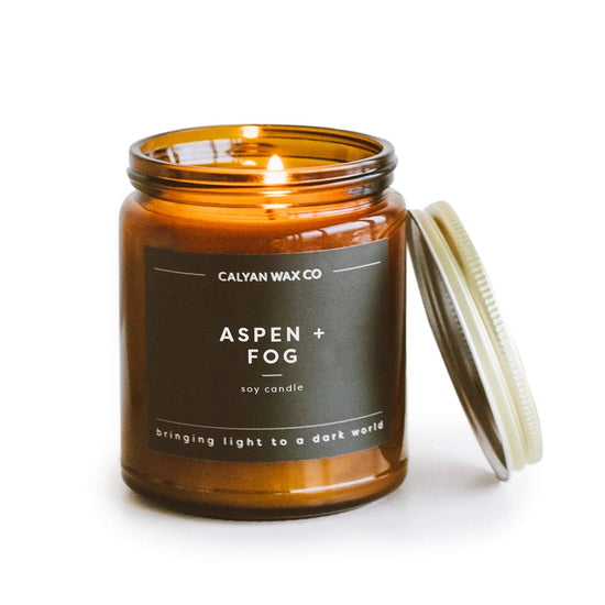 Aspen Fog Soy Candle - Saltbox Sash