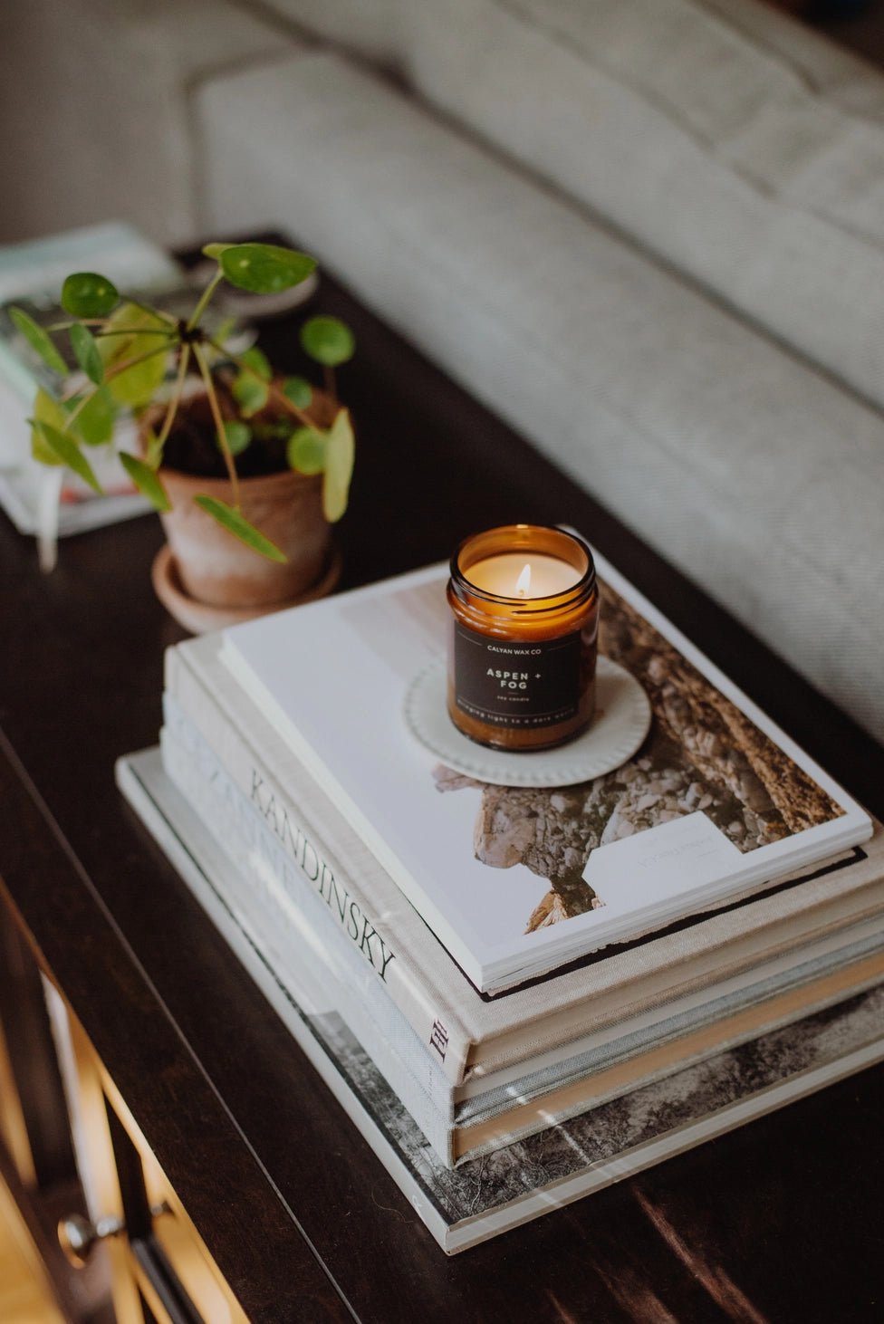 Aspen Fog Soy Candle - Saltbox Sash