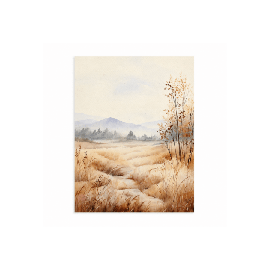 Autumn Field Art Print - 8 x 10 - Saltbox Sash