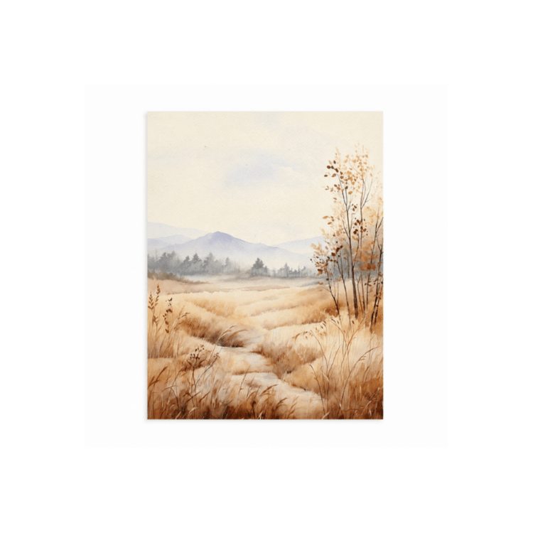 Autumn Field Art Print - 8 x 10 - Saltbox Sash