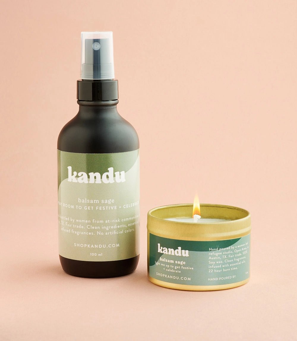 Balsam Sage Room Spray and Candle Gift Set - Saltbox Sash