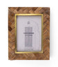 Basu Wood & Brass Picture Frame - 5 x 7 - Saltbox Sash