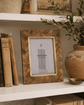 Basu Wood & Brass Picture Frame - 5 x 7 - Saltbox Sash