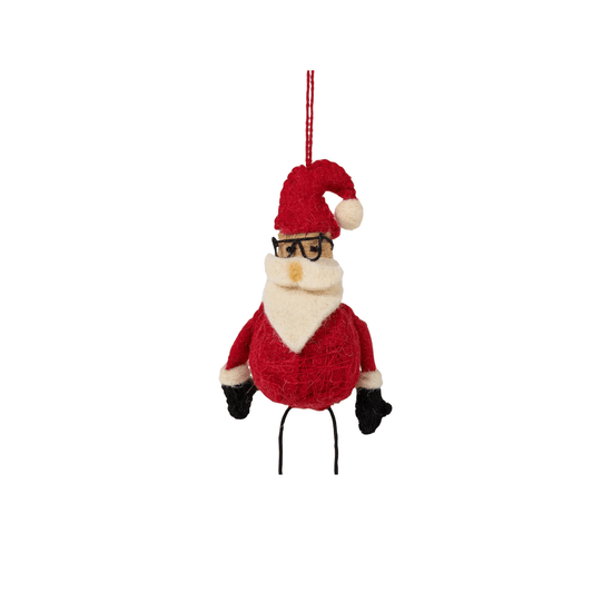 Bendy Santa Ornament - Saltbox Sash
