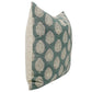 Betal Leaf Block Print Pillow - 14 x 14 - Saltbox Sash