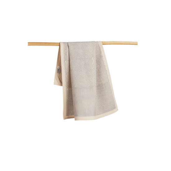 Blue Cotton Block Printed Kitchen Towel - Saltbox Sash