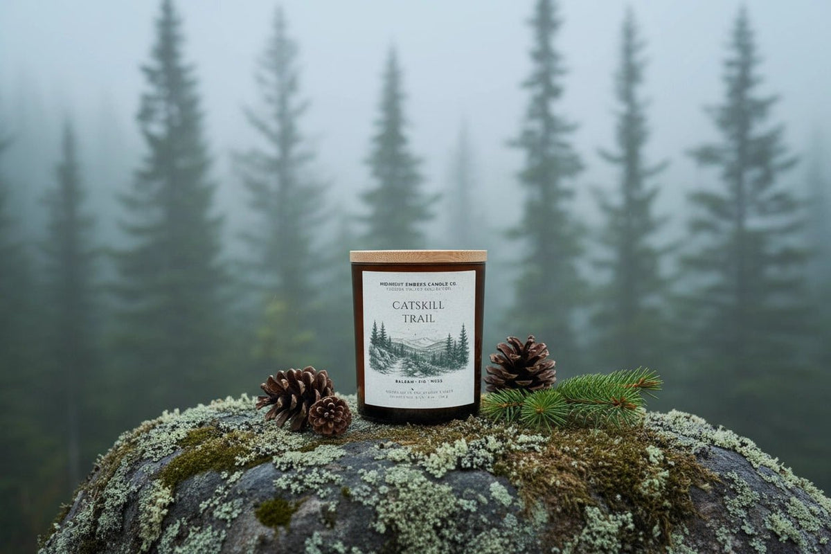 Catskill Trail | Balsam + Fir + Moss Coconut Soy Wax Candle - Saltbox Sash